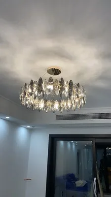 Modern Crystal Leaves Chandelier For Dinning Room