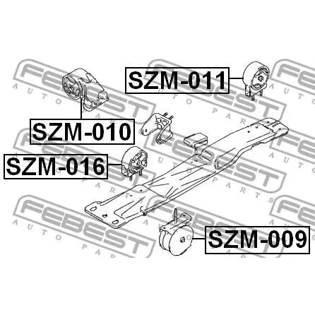 Подушка ДВС левая Suzuki Baleno SY413 SY415 95 FEBEST szm 009| |
