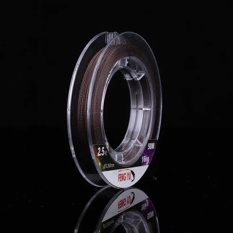 

Core-Spun Dyneema Fishing Line 50 m pe Line Steel Wire Strands Nylon Mainline Weaving Anti-Bite Anti-Winding Fishing Line
