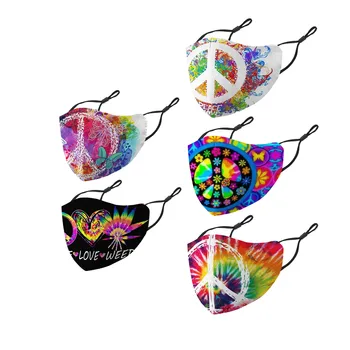 

5pc Retro Car Printed Mouth Masks Face Cover Adult Reusable Breathable Face Mask Cotton Anti-dust Adjustable Masks Mascarilla