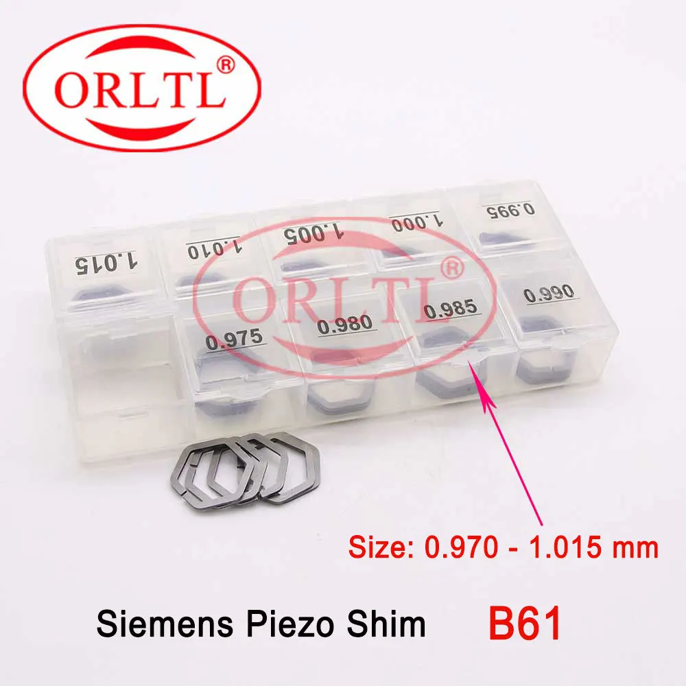 Ortll B61 (0.970-1.015Mm) Guarnizioni Spessori Piezoelettrici Per Ugello Iniettore Piezoelettrico Siemens Regolare Rondella 50 Pezzi