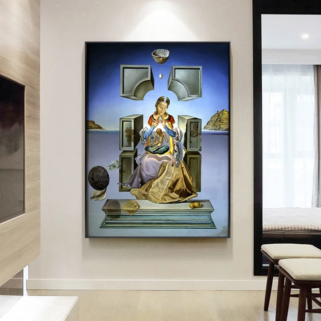 The Madonna of Port Ligate by Salvador Dali Painting printed on canvas 2