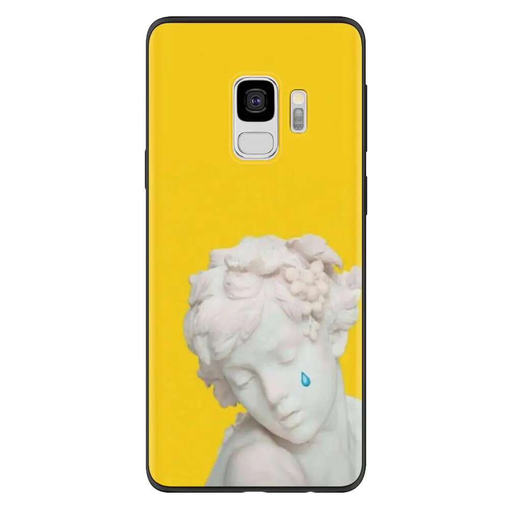 Скульптура Забавный чехол для samsung Galaxy A50 A70 S10 S8 S9 плюс S7 S6 край A6 A8 плюс A30 A40 A9 A7 A3 A5 чехол из ТПУ