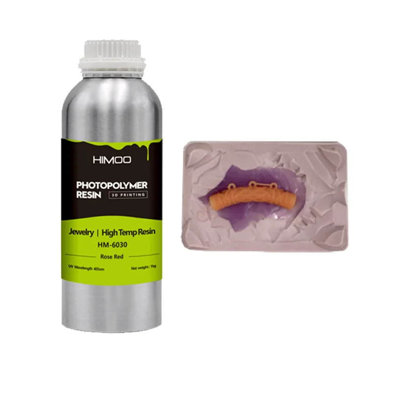 Himoo High Temperature Rubble Mold Resin Resistance 200 ℃ for Resin 3D Printer Curing Station Sparkmaker Acecure Castable Resin