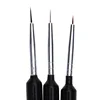 3Pcs Black Paint Brush Fine Hand Painted Thin Hook Line Pen Nylon Hair Brush for Watercoolor Oil Painting School Office Supply ► Photo 2/5