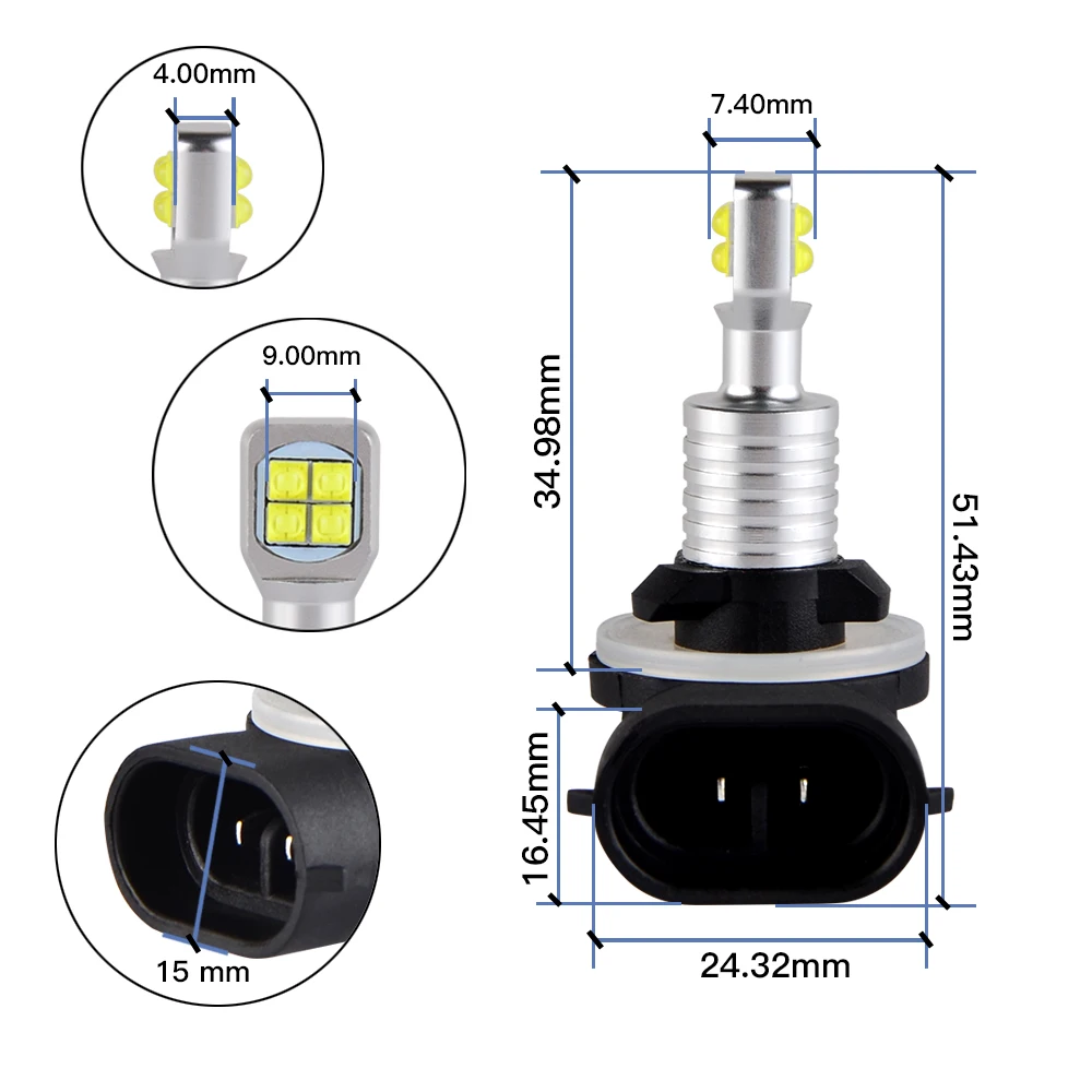 Bevinsee светодиодный фара для мотоцикла Polaris RMK 500 2000-2002 RMK 600 1999-2001 12V для двигателя 2x лампы