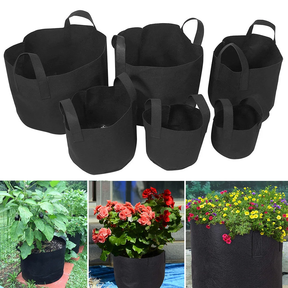 

Garden Plant pot Growing Bag Flower Grow Bag flower pot Vegetable Flower Aeration Planting Pot Container Garden Supplies D30