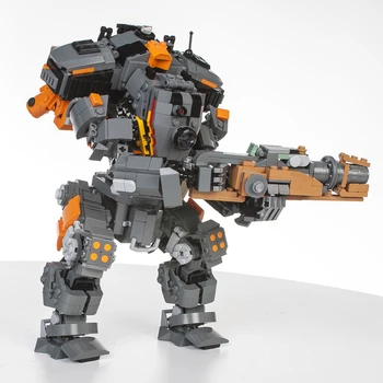 

1404Pcs STEM MOC Flame Mecha Bricks Small Particle Building Blocks Educational Toy Set With Blaster For Children Birthday Gift