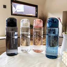 Botella de agua portátil de plástico de 780ml para beber, taza de té, suministros de Camping para deporte al aire libre, café, herramientas de cocina