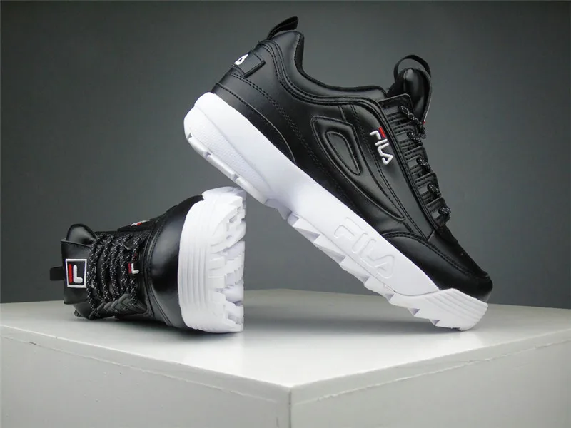 2019 летние детские кроссовки Fila Disruptor II женские премиум класса беговые черного и