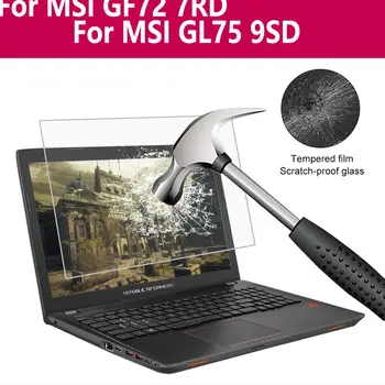 

For Msi Gf72 7rd Tempered Glass 0.3MM 9H Laptop Screen Protector Transparent Film