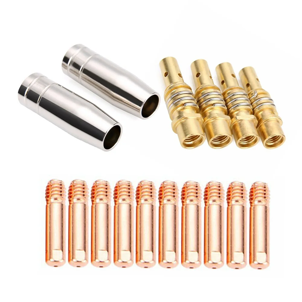 

11pcs/Set Brand New And High Quality Mig Welding Nozzle Welder Torch Tip Holder Contact T For Binzel 15AK