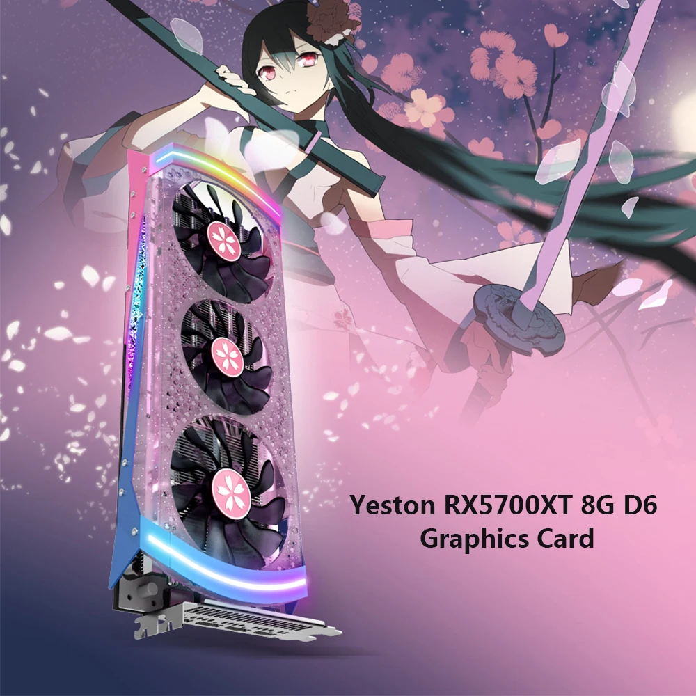 Игровая видеокарта Yeston RX5700XT 8 ГБ 2010 бит GDDR6|Графические карты| |