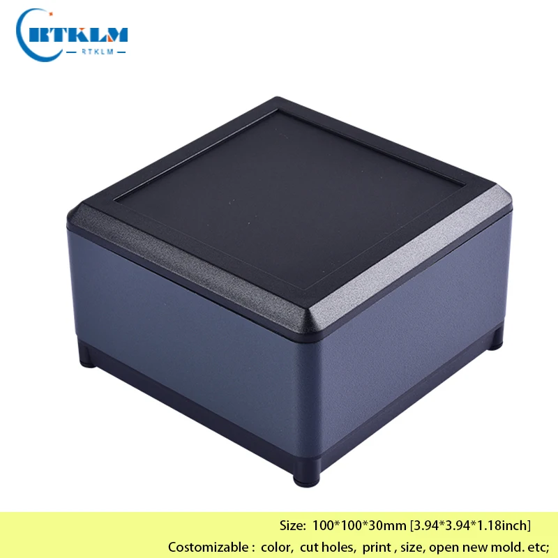 Aluminium metal box DIY junction box aluminium electronic project box diy case housing amplifier enclosure 100*100*30mm