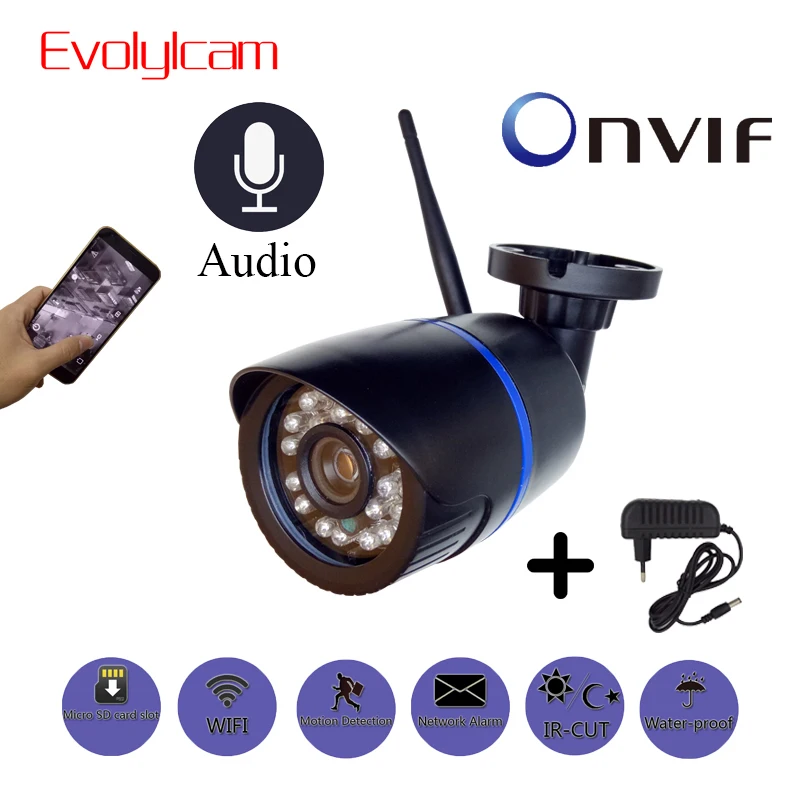 Evolylcam HD 1080 P Беспроводной IP Камера Wi-Fi P2P Onvif 720 P 960 P видеонаблюдения с Micro SD/TF карты CamHi Cam