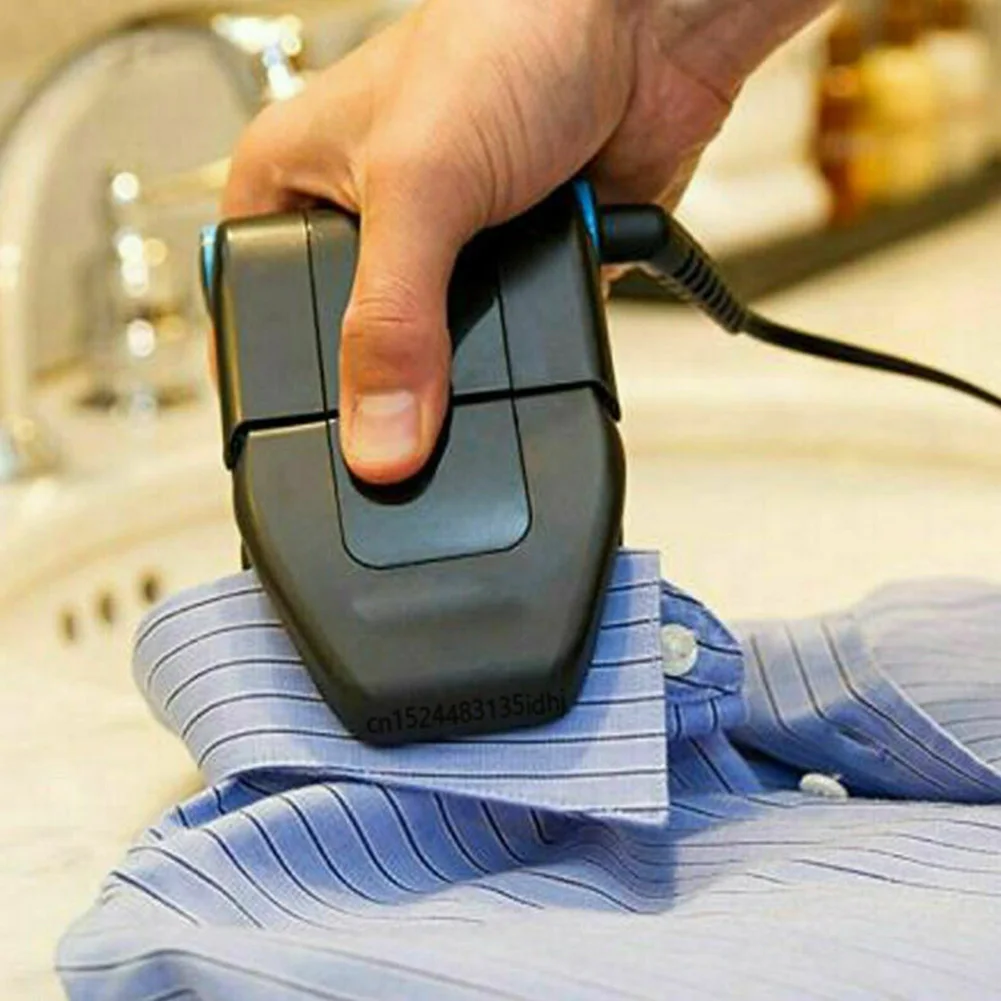 Flat Design Practical Compact Laundry Supplies Mini Professional Iron Portable Collar Household Home Travel Handheld Folding