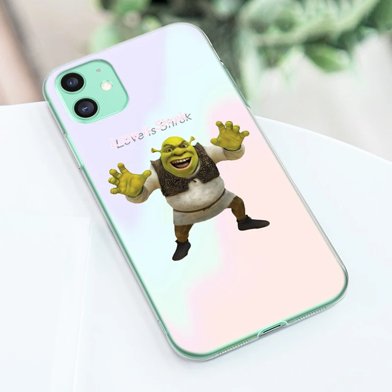 Cartoon Moive Shrek Silicone Phone Case for Apple iPhone 12 Mini 11 Pro XS Max X XR 6 6S 7 8 Plus 5 5S SE 2020 luxury Soft Cover