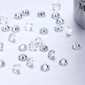 

30pcs/pack Loose Lab Grown HPHT Diamond 1.6mm small size DEF Color Round Cut SI ring bracelet jewelry DIY material Lab diamond
