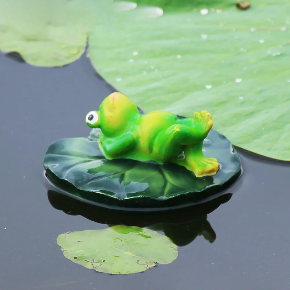 

Ornament Desktop Water Outdoor Animal Statue Realistic Cute Floating Sculpture Resin Garden Pond Home Decor Yard Park