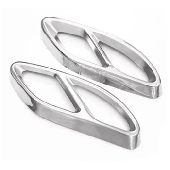 

Top Quality For Mercedes Benz GLC A B C EClass W205 Coupe W213 W176 W246 2016-17 Car Accessory AMG Exhaust Cover Trim 304 Stee