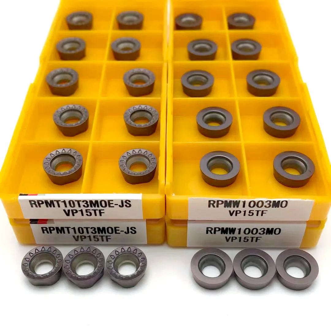 RPMW1003 RPMT10T3 MO E JS VP15 R5 inserto in metallo duro rotondo interno di alta qualità utensile per tornitura in metallo CNC