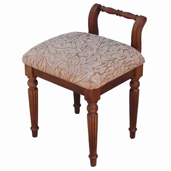 

H1 American Solid Wood Makeup Stool Back European Dressing Stool Dressing Table Chair Simple Creative Princess Stool Cheap