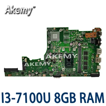 

SAMXINNO For ASUS X405U X405UA X405UN X405UR X405URR X405UQ X405URP X405UF Laotop Mainboard X405UA Motherboard 8GB RAM I3-7100U