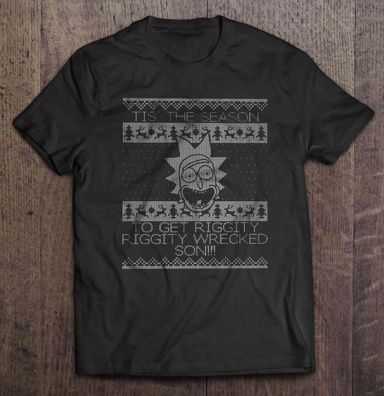 Мужская футболка Tis The сезон To Get Riggity Wrecked Son Version2 женская | одежда