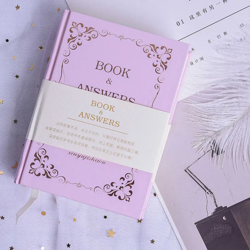 

Diary Notebook with Book and Answers Cover 208 Sheets Ruled Notebooks Hard Cover for Home School Office EM88