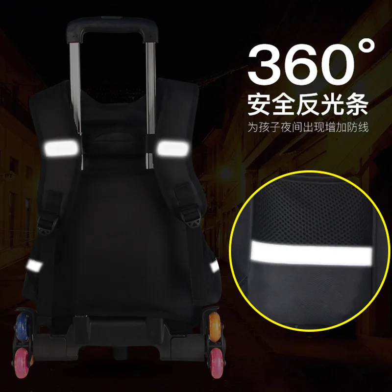 

Trolley Bag Grade School Bag 1-2-3-4-5 Young STUDENT'S Non-School Bag Hand Travel Trolley 6-12 a Year of Age Unisex