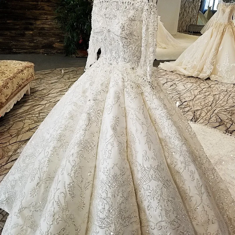LS21047 новый реальный свадебное платье 100% оригинальный дизайн с длинными рукавами