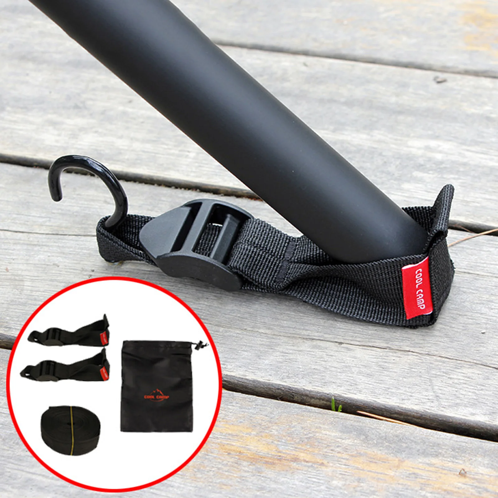 

Windproof Tent Pole Fix Buckle Camping Awning Canopy Holder Fixer Picnic