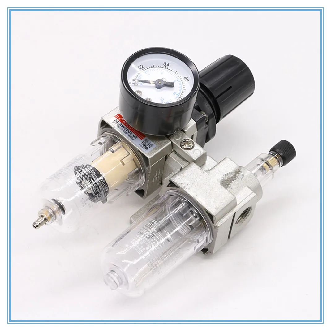 

AC2010-02 1/4 "PT SMC компрессионный воздушный фильтр с ручным сливом, пневматический источник газа, процессор с двумя соединениями, масло-водяной сепаратор