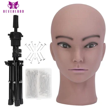

20"Mannequin Head Mannequin Head For Wig Making Hat Display Cosmetology Manikin Head For Makeup Practice