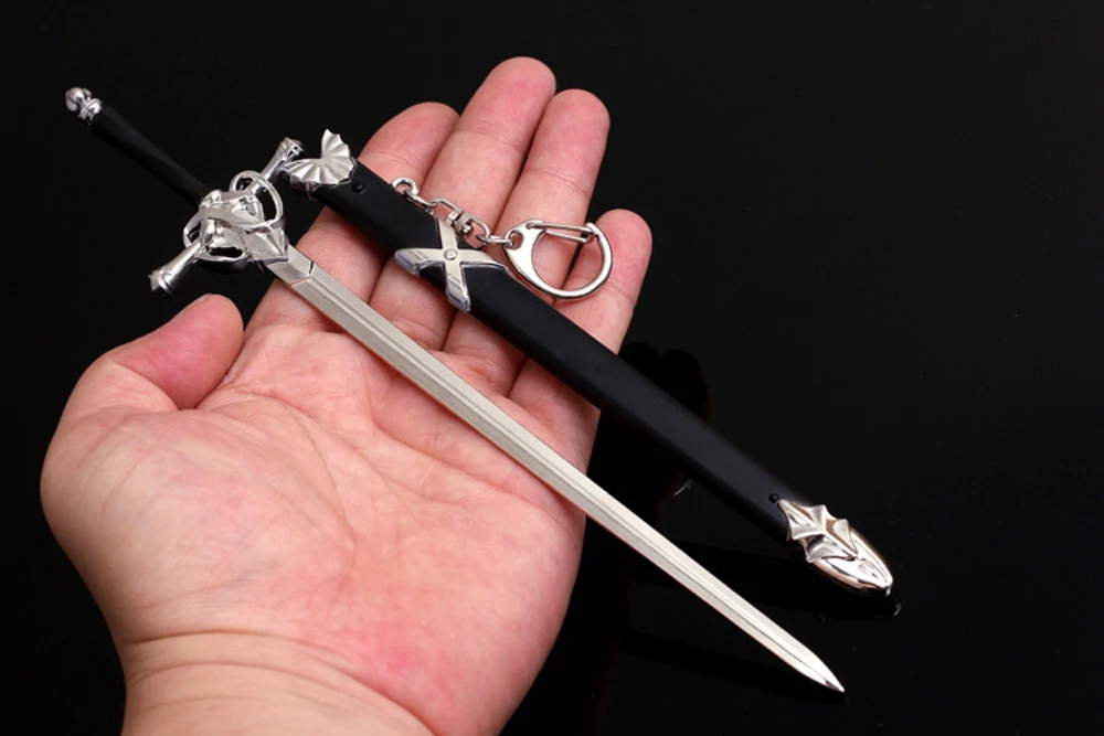 Weaset Fate Joan of Arc Weapon брелок в виде меча, высококачественный ночной меч и оболочка, набор Artware держатель ключей для фанатов