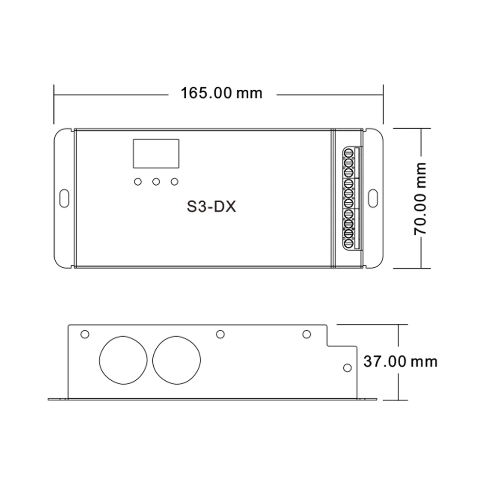 3CH DMX 512 декодер pdw 1.5A светодиодный контроллер 3 канальный драйвер для высокого напряжения RGBW ленточная лампа светодиодный модуль поддержка XLR3 RJ45