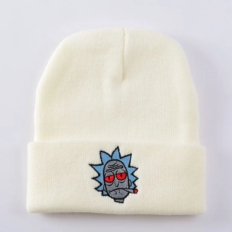 Rick and Morty Skullies Beanies мужские и женские модные аниме Рик Морти шапка теплая зимняя унисекс Meeseeks шапка для оптовой продажи