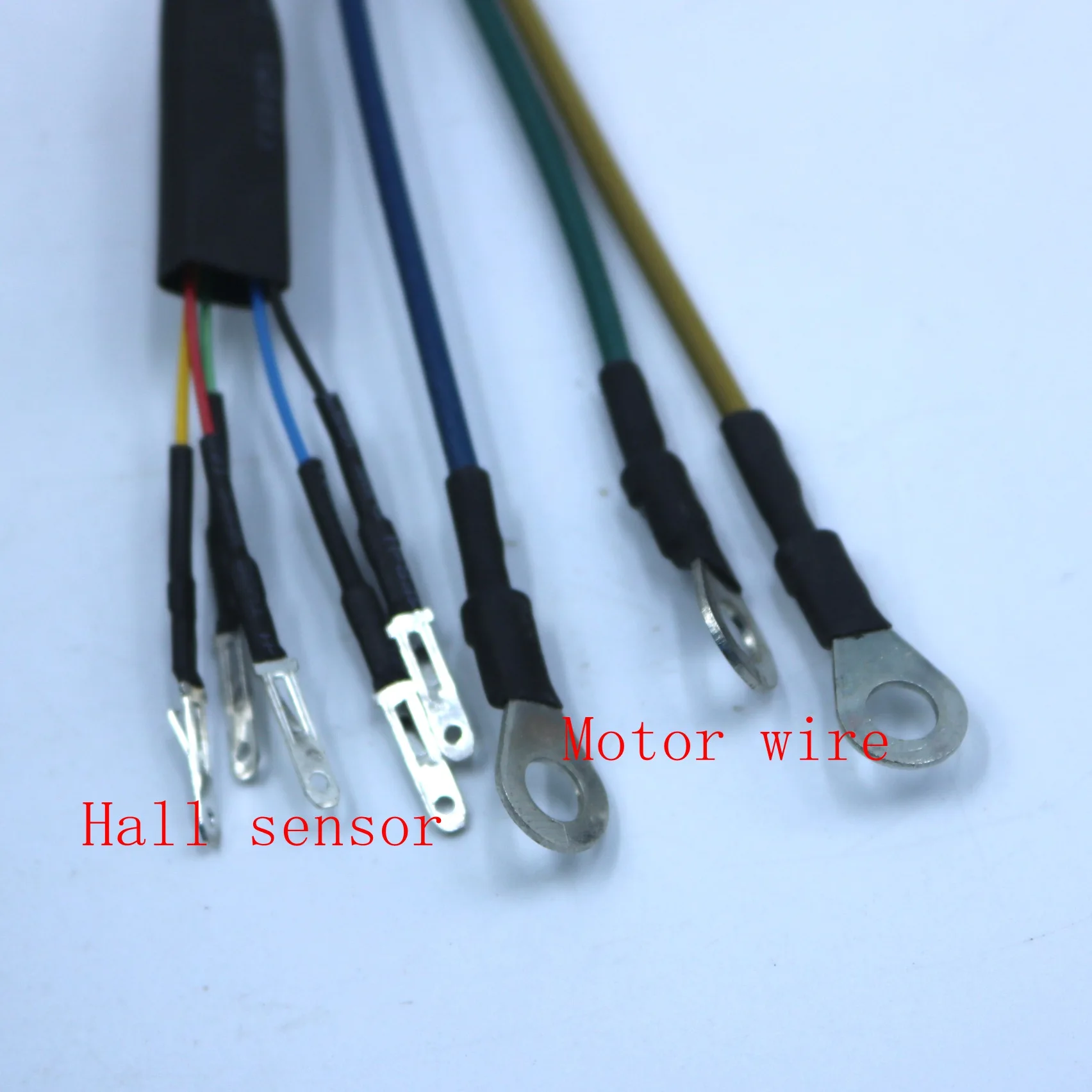 500-800w Pointed Head Electric Scooter Bicycle High Temperature Motor Cable/2pcs 