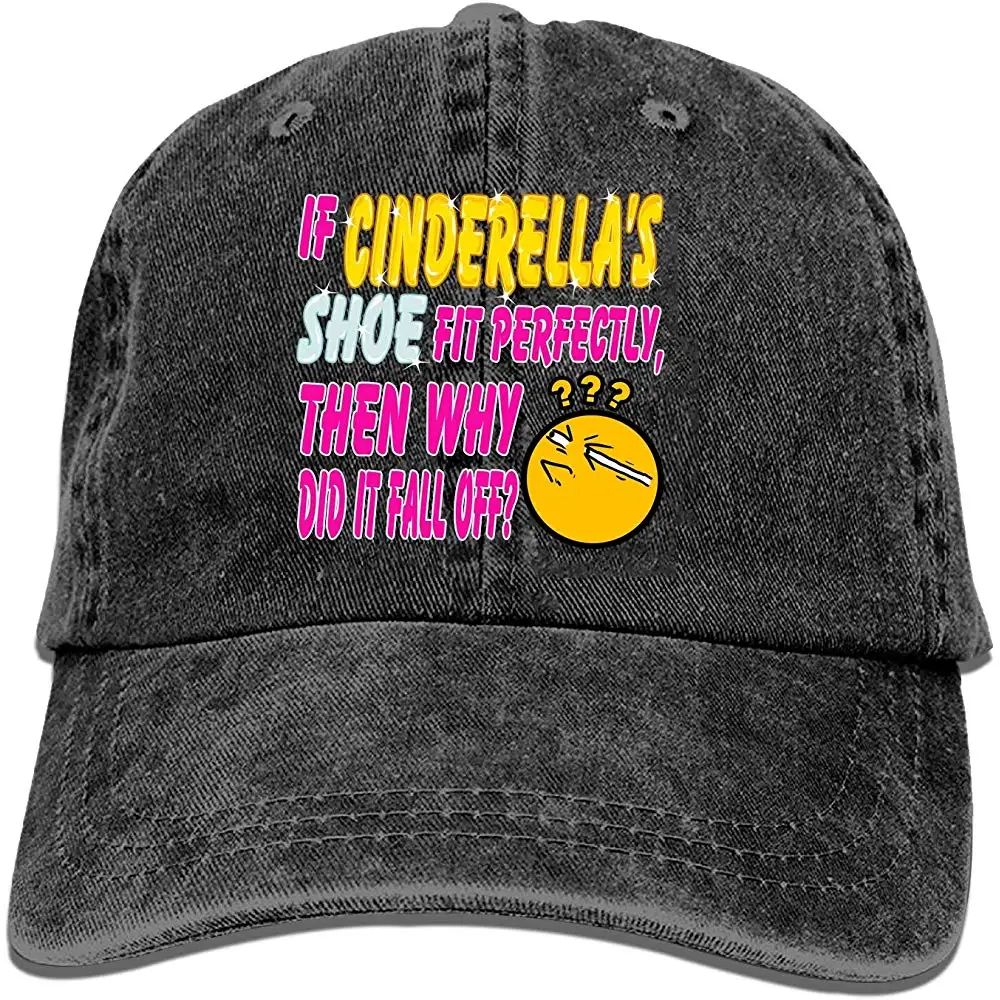 Мужская бейсбольная Кепка-забавная Кепка Золушки с принтом спереди для мужчин, регулируемая крутая ковбойская Кепка