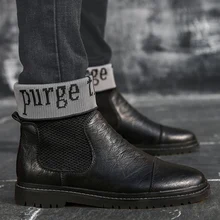 Модная мужская прогулочная обувь из натуральной кожи; Мужские ботинки в винтажном стиле; мужские кроссовки на шнуровке; теплые короткие плюшевые уличные носки; обувь