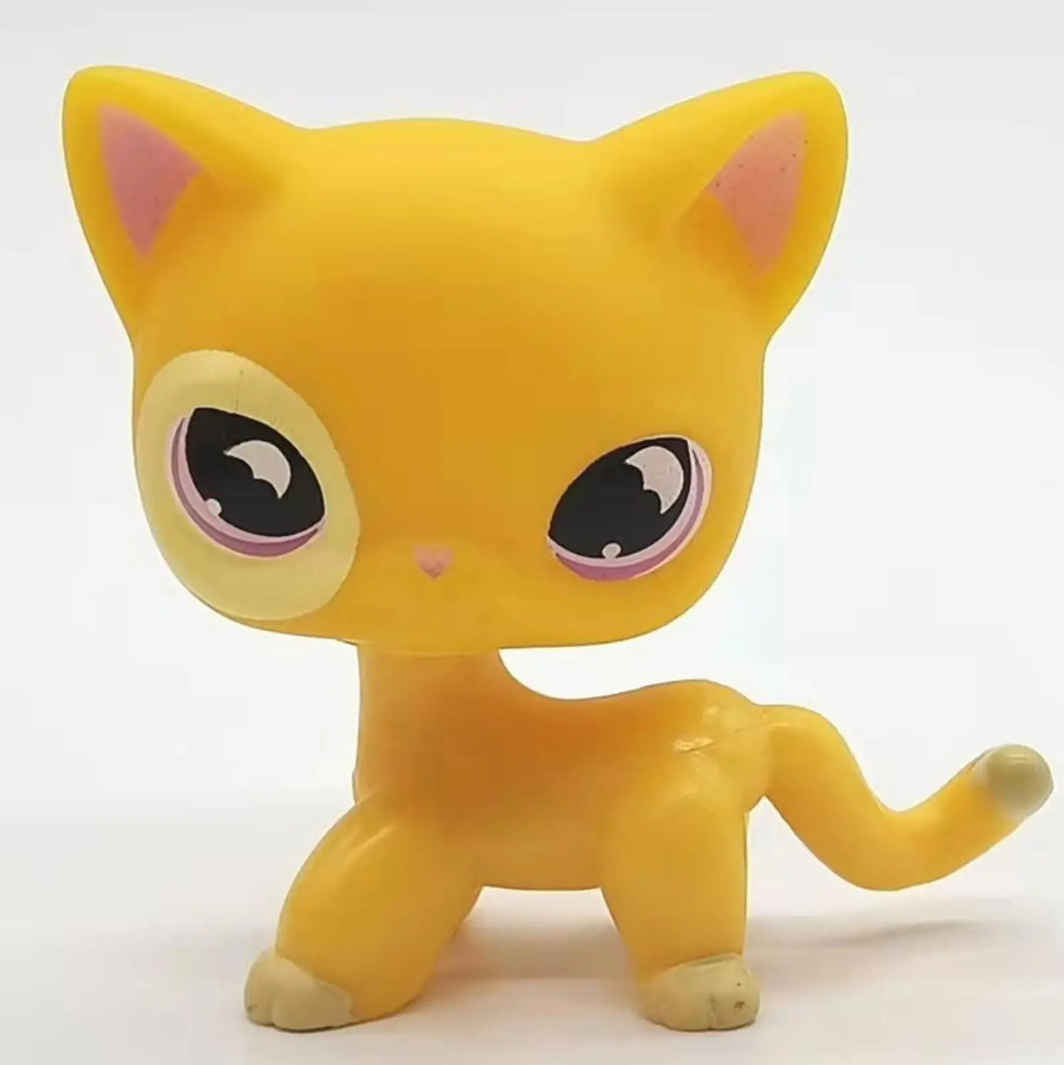 color Редкий магазин домашних животных lps игрушки стоят маленькие короткие волосы кошки розовый#2291 Серый#5 черный#994 старые оригинальные игрушки для домашних животных котенок в подарок - Цвет: color
