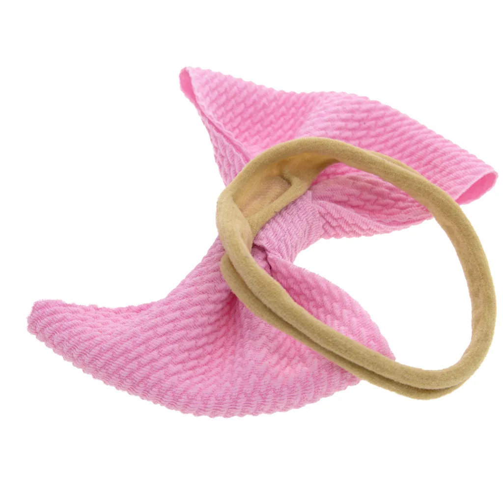 baby solid color Bowknot Headband Kids Girls Hair Accessories New Fashion Children