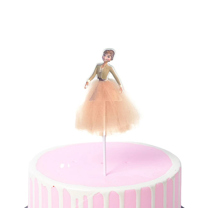 thumbnail image 1 of Adorno para tarta de Disney, decoración para tarta de feliz cumpleaños, Blancanieves, Frozen, Elsa, suministros de cumpleaños, tarta de princesa Ariel y Sofía, 1 of 5