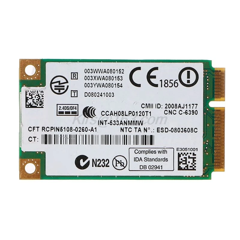 2 4 ГГц и 5 0 5300 533AN_MMW беспроводной WLAN WiFi мини PCIe Карта 802.11n + 450 Мбит/с устройством