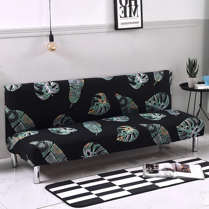 Универсальный размер Печатный чехол для дивана безрукавные эластичные Чехлы для дивана большой размер Складное Сиденье Slipcover стрейч Чехлы дешевые
