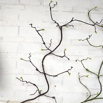 

140cm Artificial Flower Vine Withered Rose Tree Vine Tree Branches Rattan For Hotel Home Garden Wedding Decor