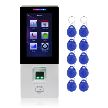 

4.3inch Color Touch Screen Access Control Keypad RFID Card Keyboard Fingerprint Biometrics Time Attendance for Door Locks System