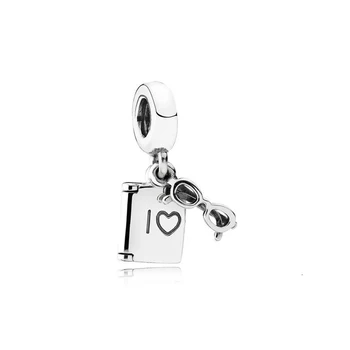 

100% 925 sterling silver 1: original 791554en12 enamel white enamel charm vintage jewels feminine