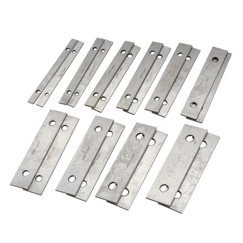 Machinist'S тонкий параллельный гриф комплект-10 пар 1/8 дюймов X 6 дюймов плоские тиски Рог