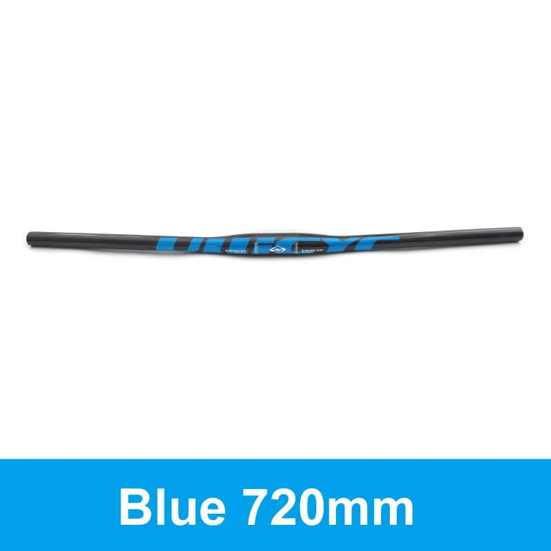 Flat 720mm Ullicyc MTB углеродный руль для велосипеда горный плоский/подъемный руль для велосипеда детали для велосипеда 31,8*580/600/620/640/660/680/700/720/740 мм - Цвет: Flat 720mm